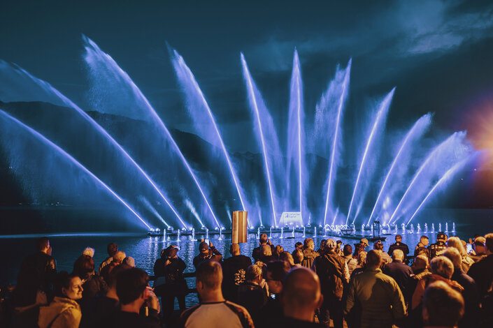 Wasserspiele mit Licht in Zell am See | © EXPA FEI